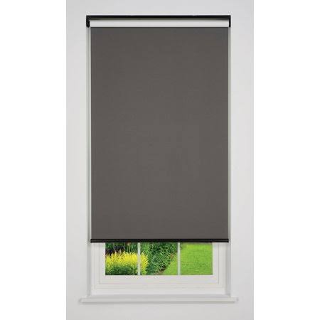 Linen Avenue Cordless Blackout Roller Shade, Dark Grey 23 W x 66 H, Gray