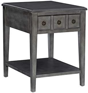 Powell Sadie Wood Side Accent Table in Cream