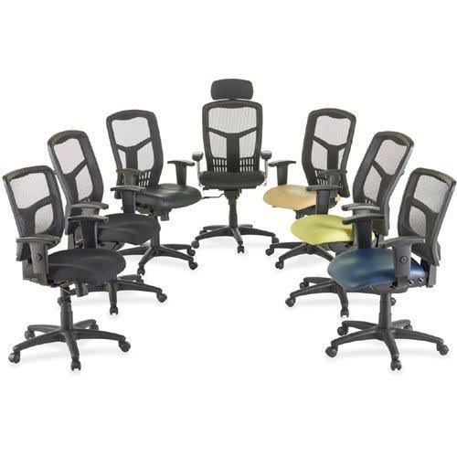 Lorell LLR86209 Managerial Mesh Mid-Back Chair, 2.6x22 Height x 75.8x22 Width x 27.3x22 Length