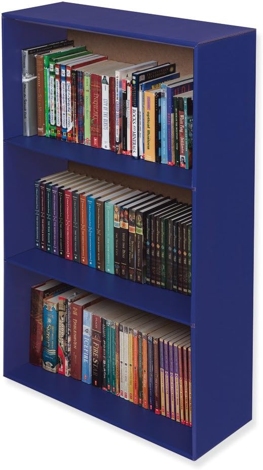 Classroom Keepers Upright Bookcase, Blue, 38-5/8