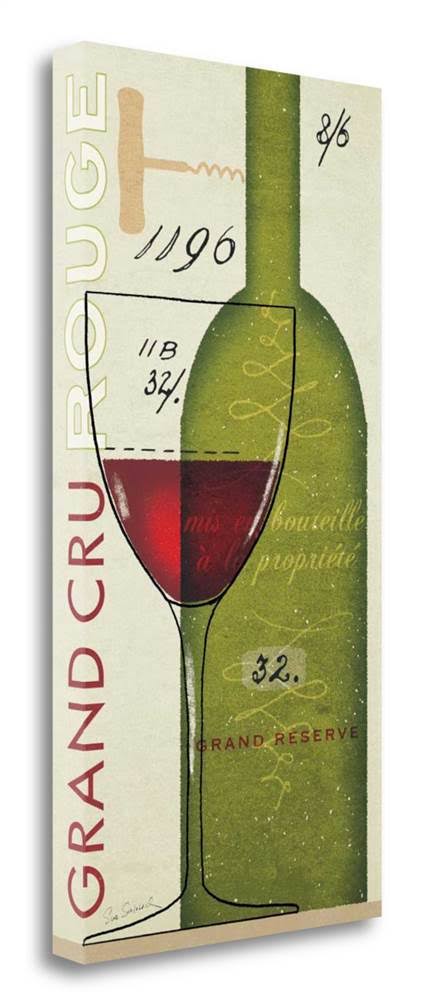 34x22 x 17x22 Grand Cru Rouge by Sue Schlabach Fine Art Giclee Print