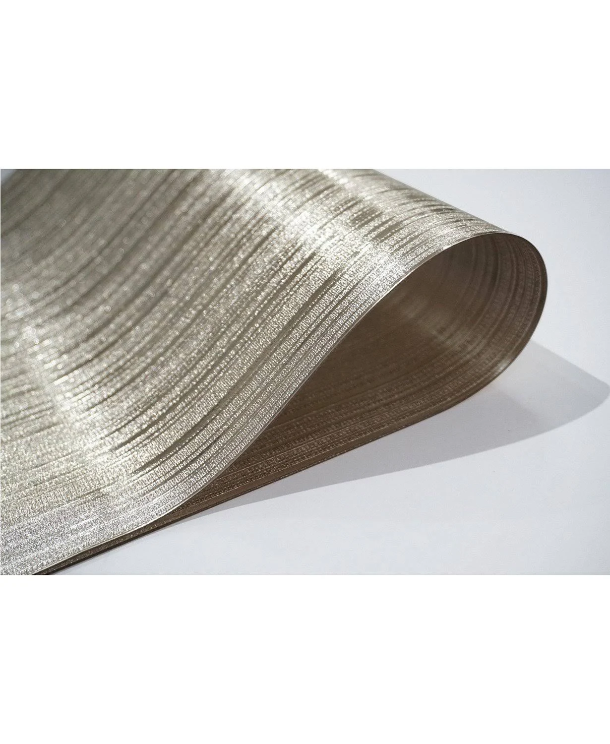 Dainty Home Champagne Emery Metallic Reversible Rectangular Set of 4 Placemats