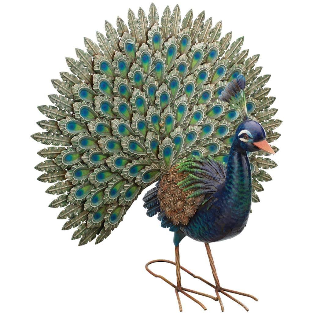 Regal Art u0026 Gift Colorful Peacock Statue