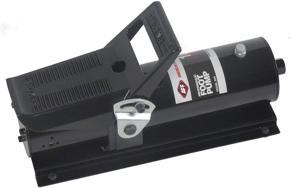 AFF Air/Hydraulic Foot Pedal Pump, 10 Ton Capacity, 10,000 PSI, 805