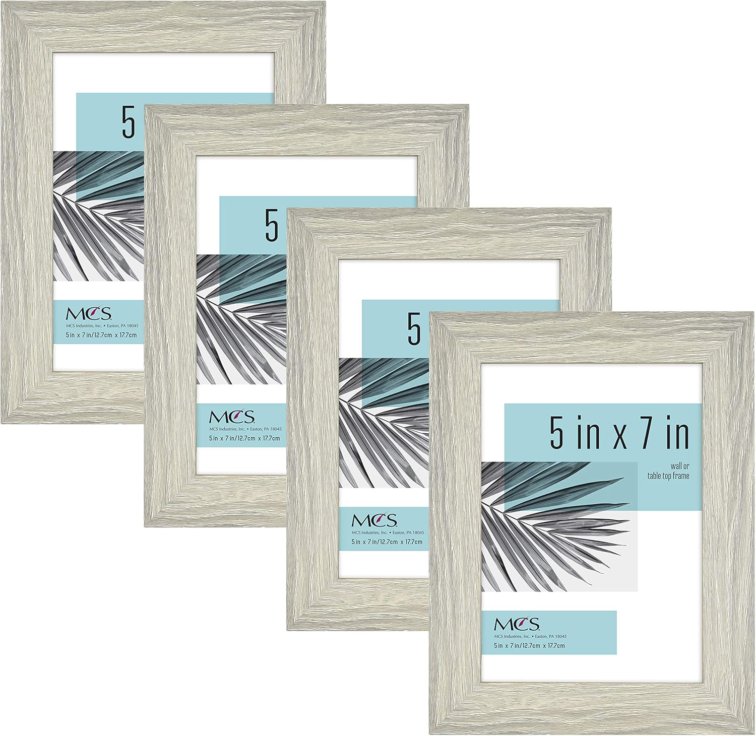 MCS Industries Studio Gallery Frames, 24x36 in, Gray Woodgrain Pack of 2