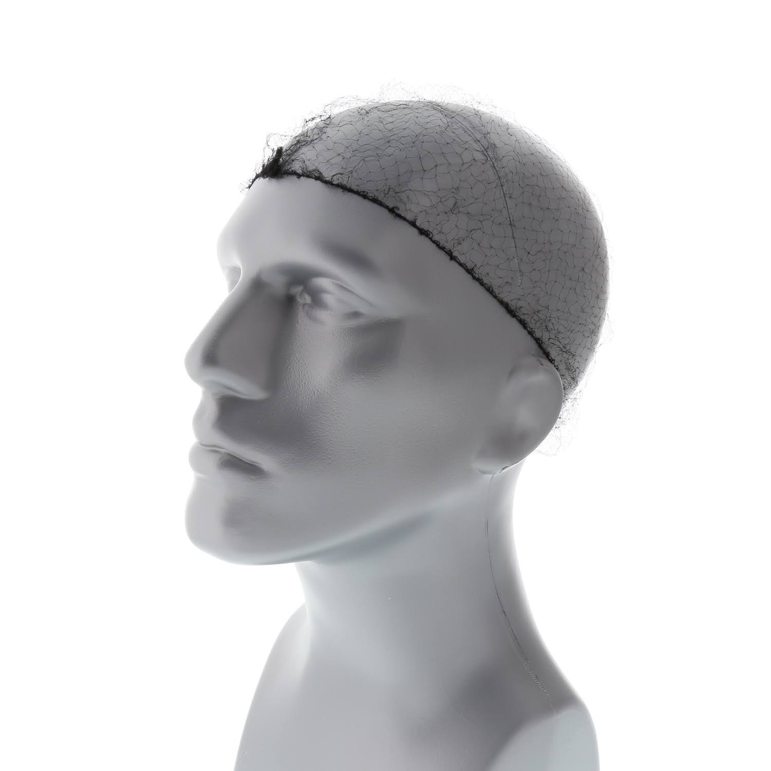 Rpp RPH144LTBK 24 in. Black Light Weight Hairnet Latex Free