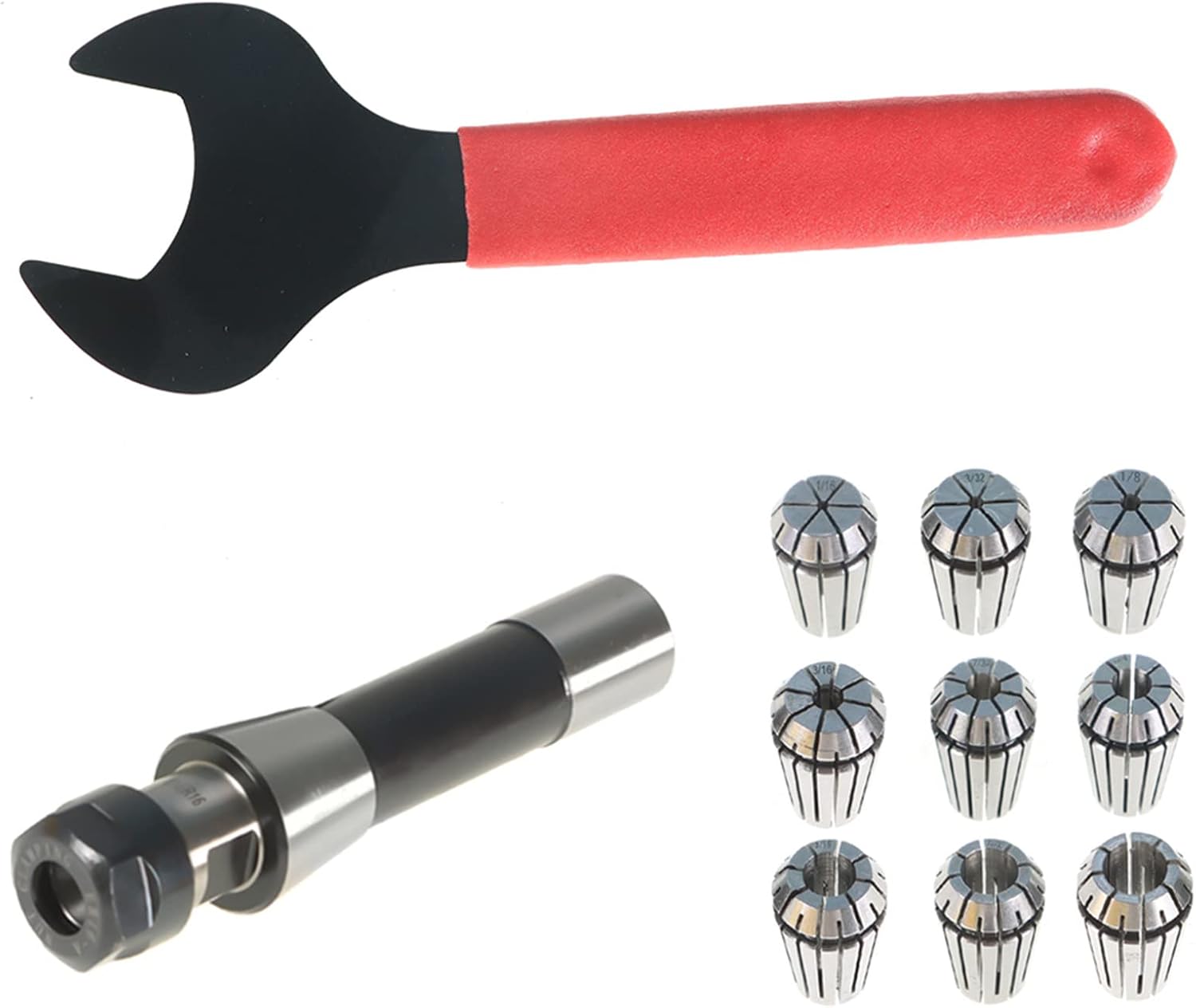 11Pcs ER-16 R8 Spring Collet Chuck Tool Holder Fit for CNC Engraving Machine and Milling Lathe Tool