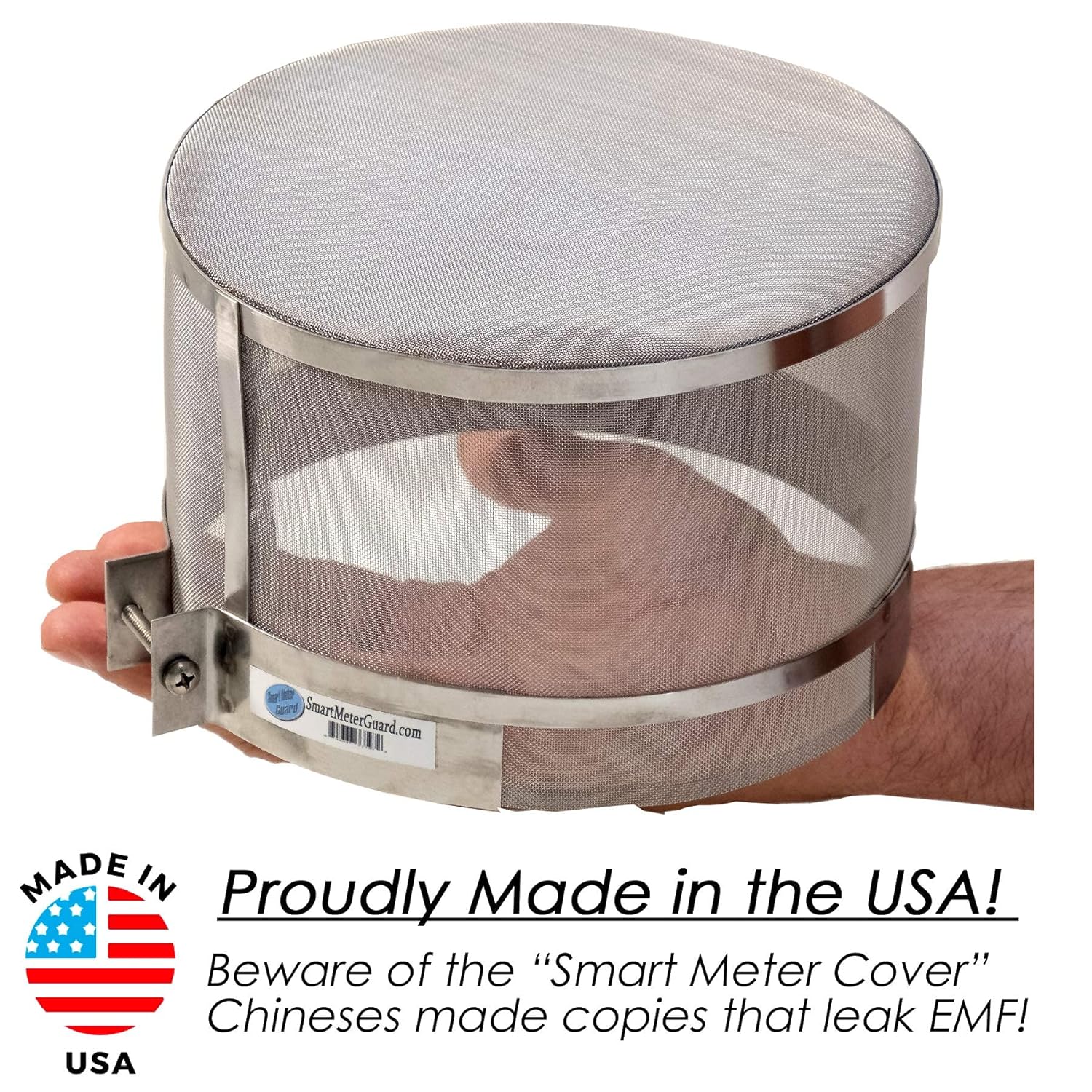 Smart Meter Guard EMF Shield Cover Blocks 5G - (Made in The USA, Guaranteed to Block The Most EMF. Invented by us not The Counterfeit Chinese Copies Smart Meter Cover/Tachmeter That leaks EMF) Pack of 2