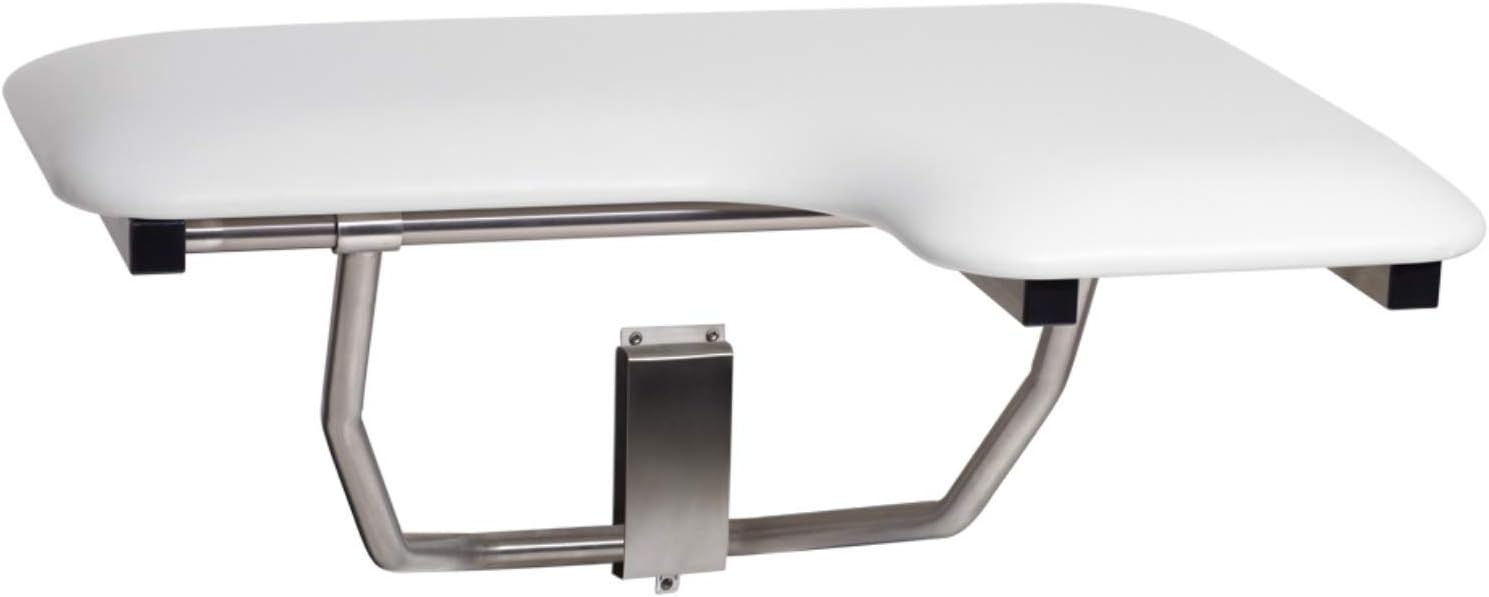 Seachrome Lift-Assist Shower Seat, L-Shaped Right-Hand, ADA, Wall Mount, 28