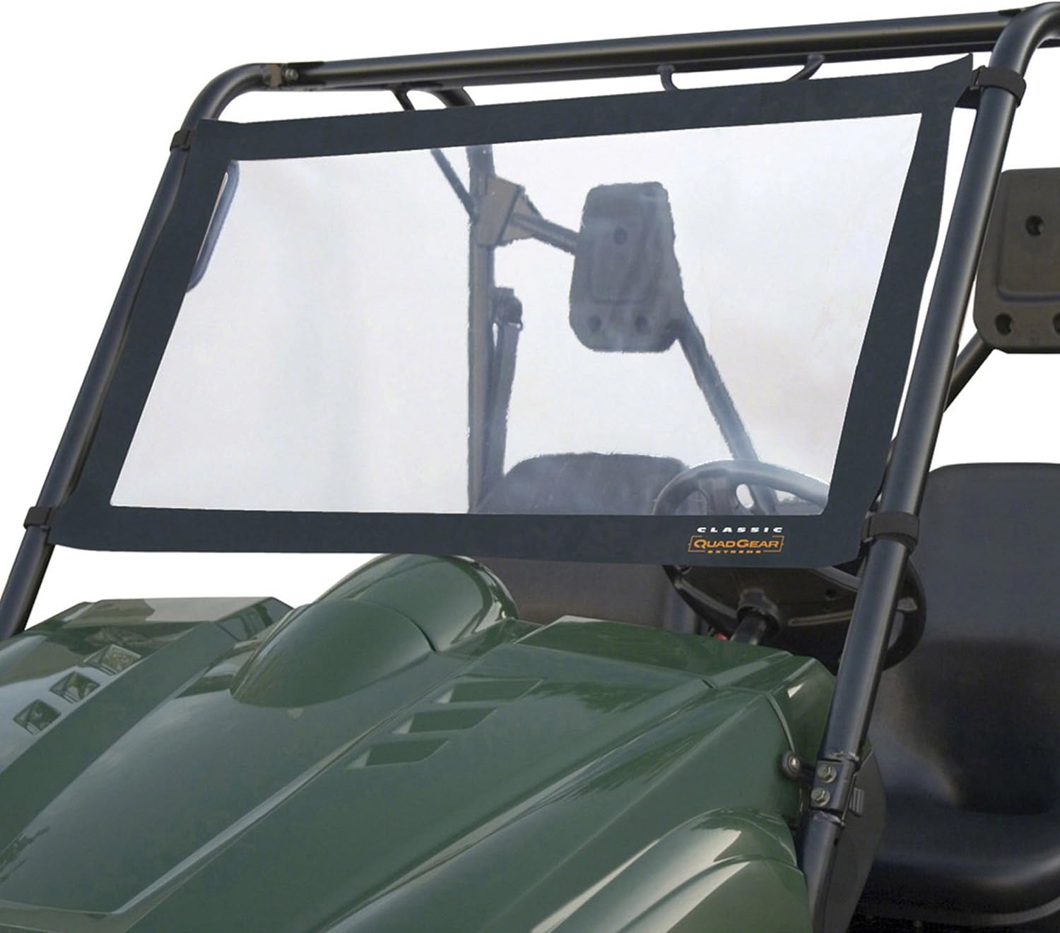 Classic Accessories QuadGear UTV Front/Rear Windshield, Fits Polaris Ranger '02 - '08 models, Black
