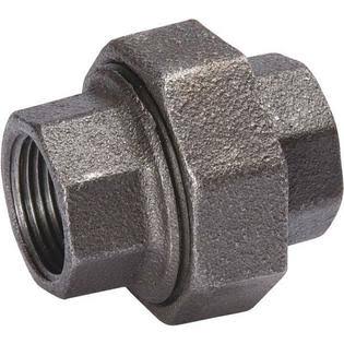 Southland (5)-Black 1-1/2x22 Malleable Iron Plumbing Pipe Fitting Union 521-707BG