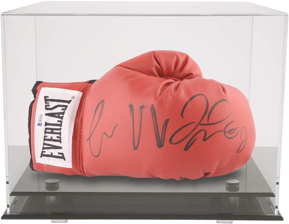 OnDisplay Deluxe UV-Protected Boxing Glove Display Case - Black Base Pack of 2