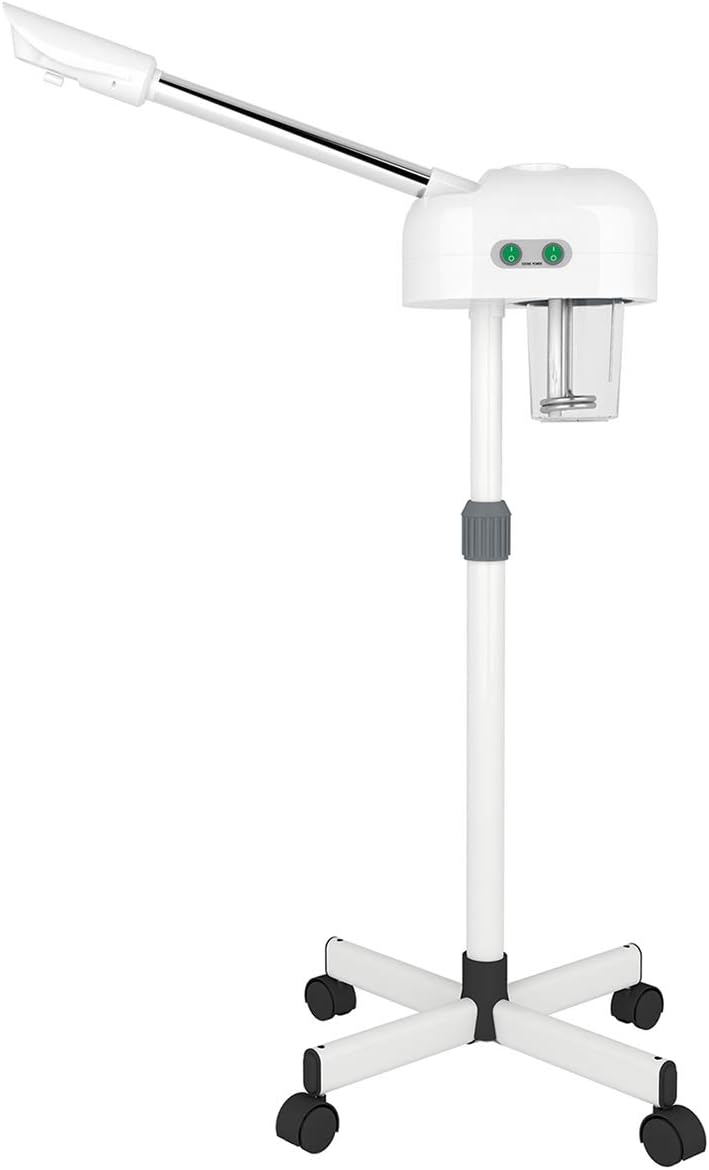 Professional Facial Steamer, Hot Mist, Ozone Humidifier, Can Use at Home and Beauty Salon, Extract Blackheads, Rejuvenate and Hydrate Your Face Skin for Youthful Complexion