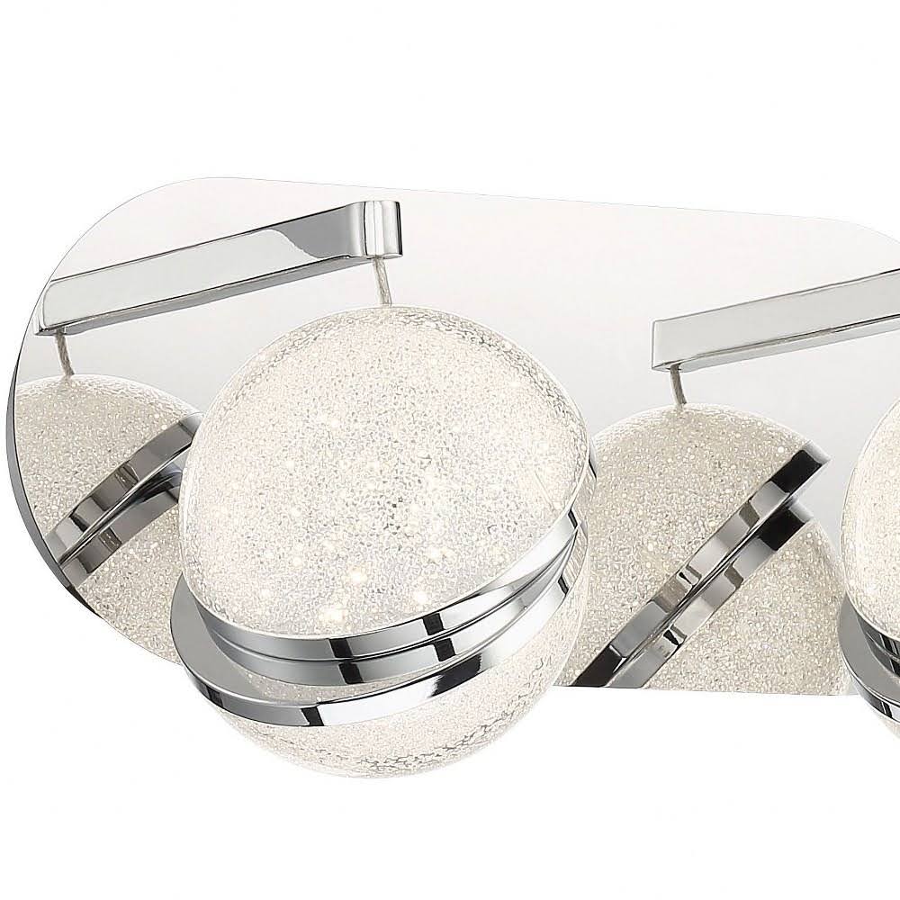 George Kovacs Silver Slice 2 Light LED Bath, Chrome - P1432-077-L