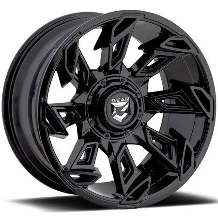 Gear Off Road Wheels 752B SLAYER. 22 inch Black Rims