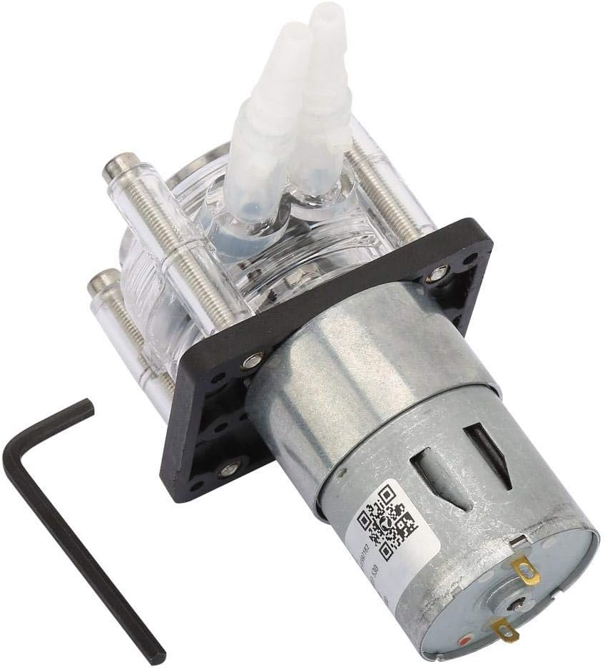 DC 12V Peristaltic Pump, High Flow Corrosion Resistant Vacuum Peristaltic Self-priming Pump with Motor for Aquarium, Chemicals, Liquids and Other Dosing Additives Pack of 2