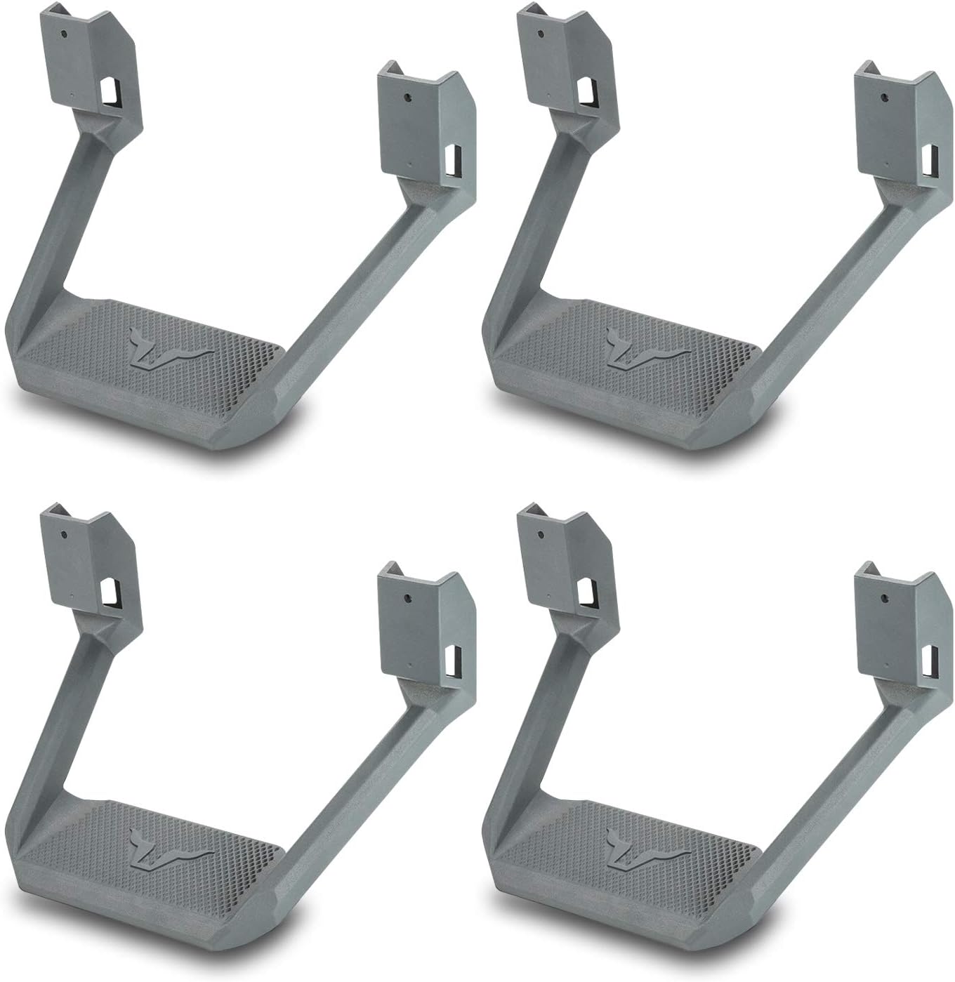 Bully BBS-1103 Truck Black Powder Coated Side Step Set, 2 Pieces (1 Pair), Includes Mounting Brackets - Fits Various Trucks from Chevy (Chevrolet), Ford, Toyota, GMC, Dodge RAM and Jeep Pack of 2