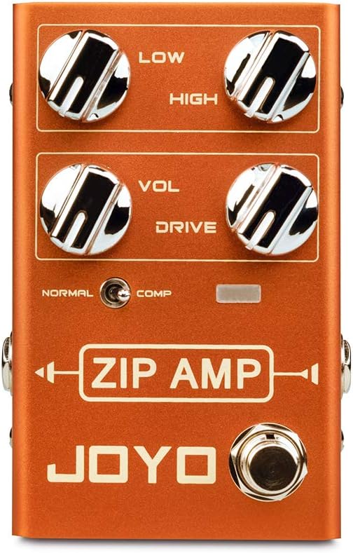JOYO ZIP AMP R-04 R Series Overdrive Pedal Rock Compression Tone with Gain and COMP Switch for Electric Guitar Effect (R-04) Pack of 2