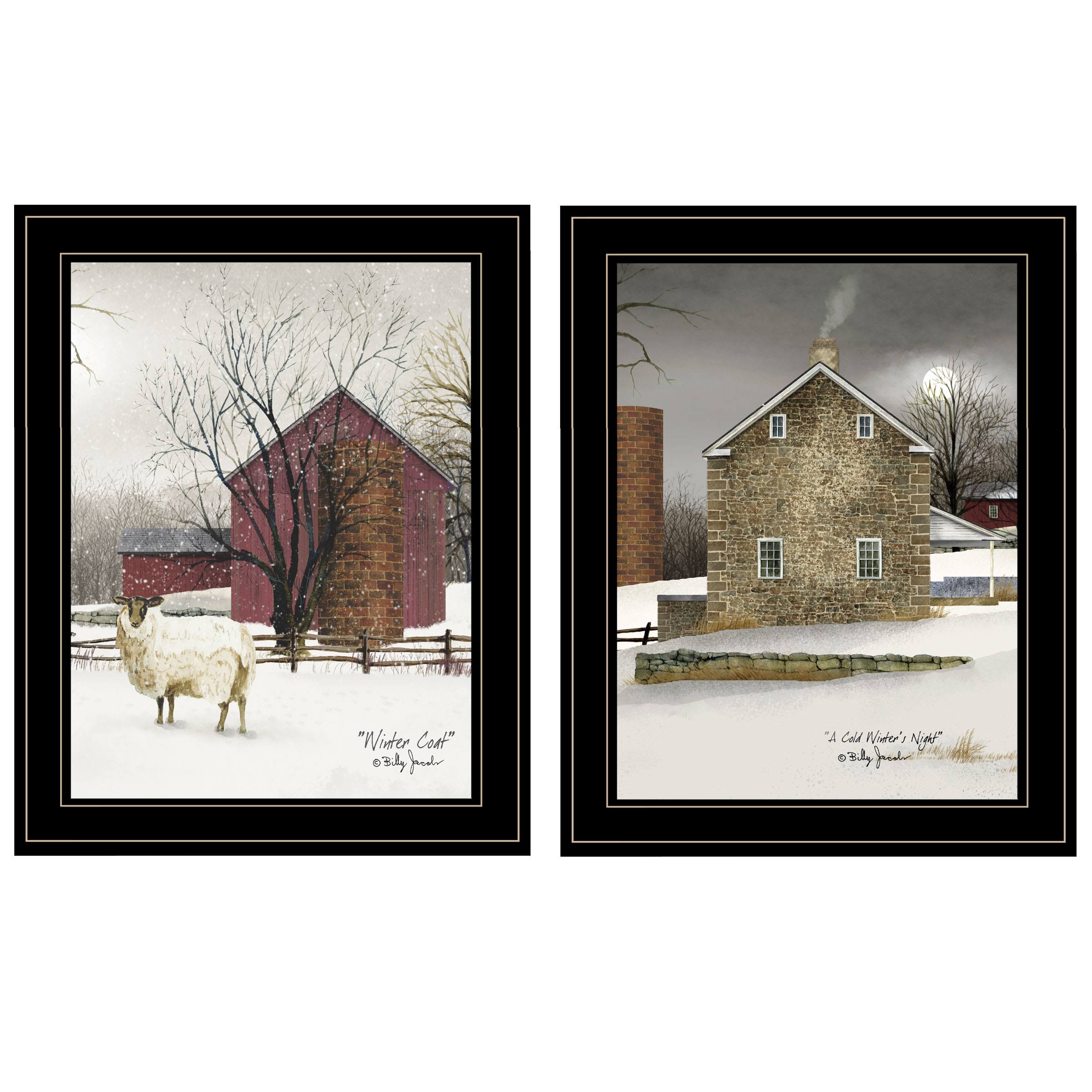Cold Winter 2-Piece Vignette by Billy Jacobs, Black Frame