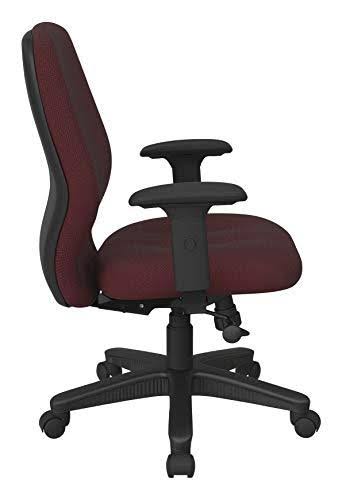 Office Star Mid Back Tilt Office Chair-Wine