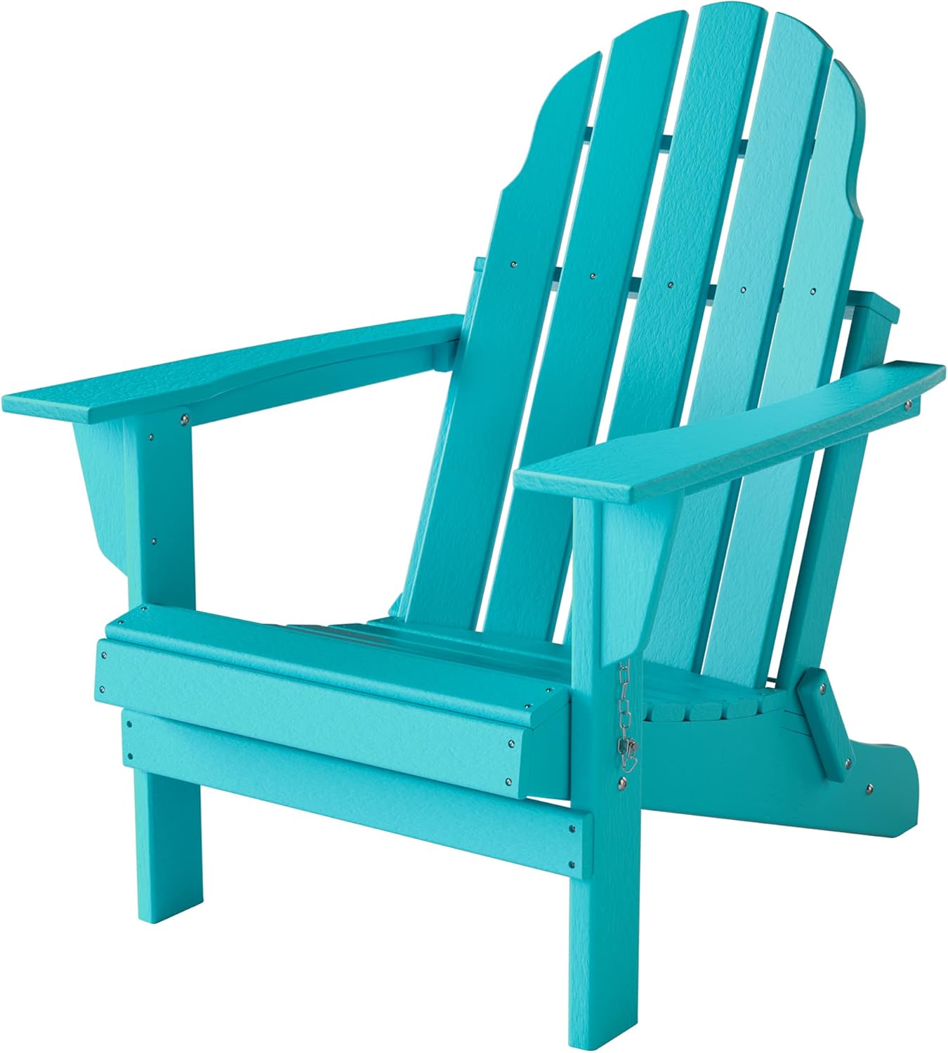 PILITO Adirondack Chair, Outdoor Folding Chairs, Patio Lounge Chair, Weather Resistant, HDPE Material, Perfect for Deck, Garden, Backyard & Lawn Furniture, Fire Pit, Porch Seating, Black