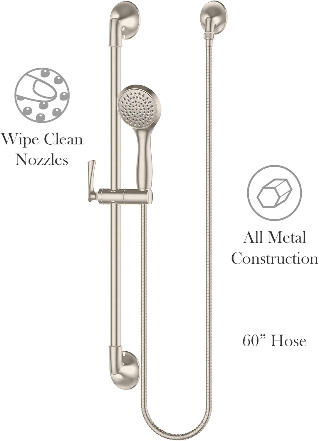 Pfister LG16-3RHB Rhen Handshower with slidebar, Matte Black