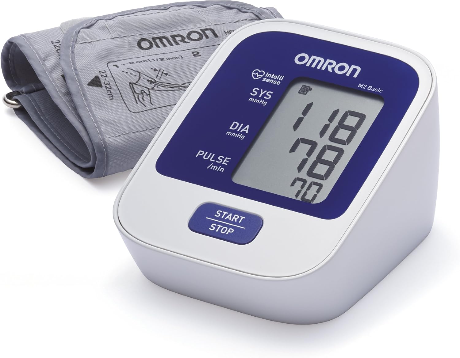 Omron M2 Hem-7120 Basic Automatic Upper Arm Blood Pressure Monitor New Pack of 2