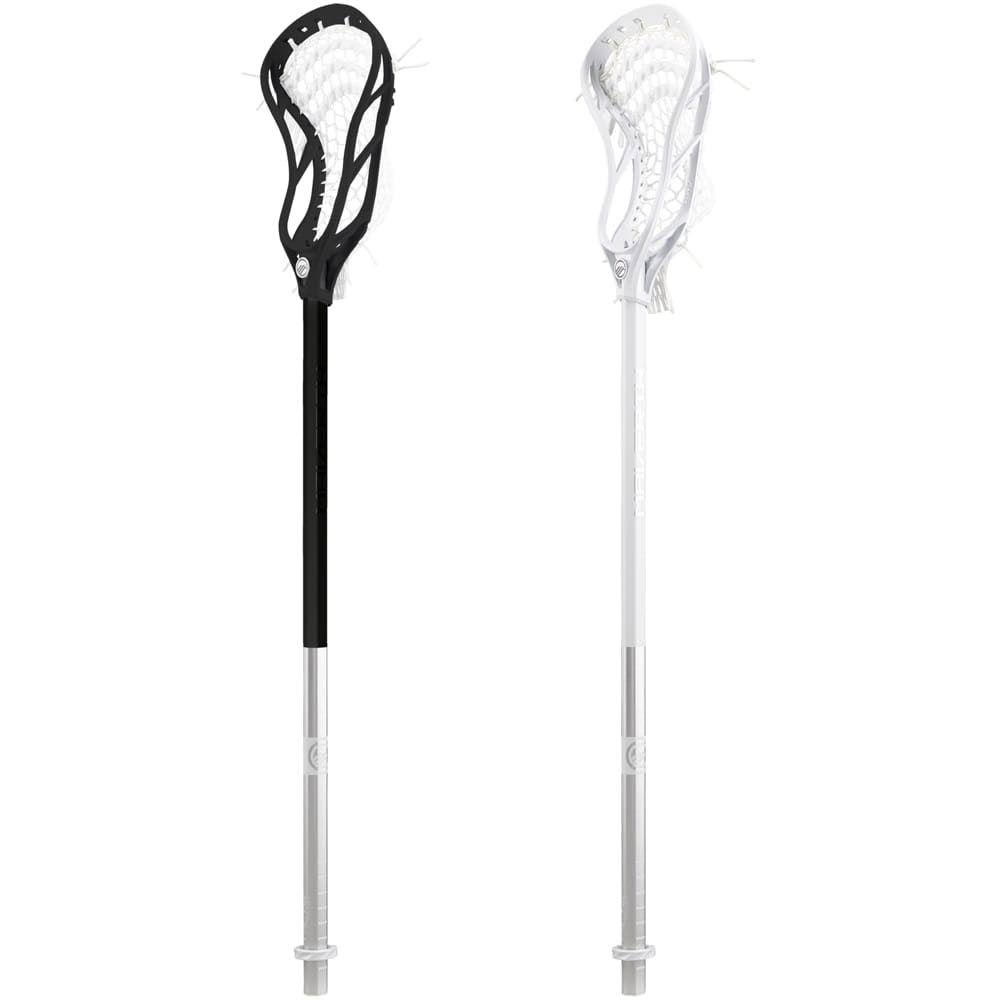 Maverik Tactik Alloy Complete Attack Lacrosse Stick in White/Silver