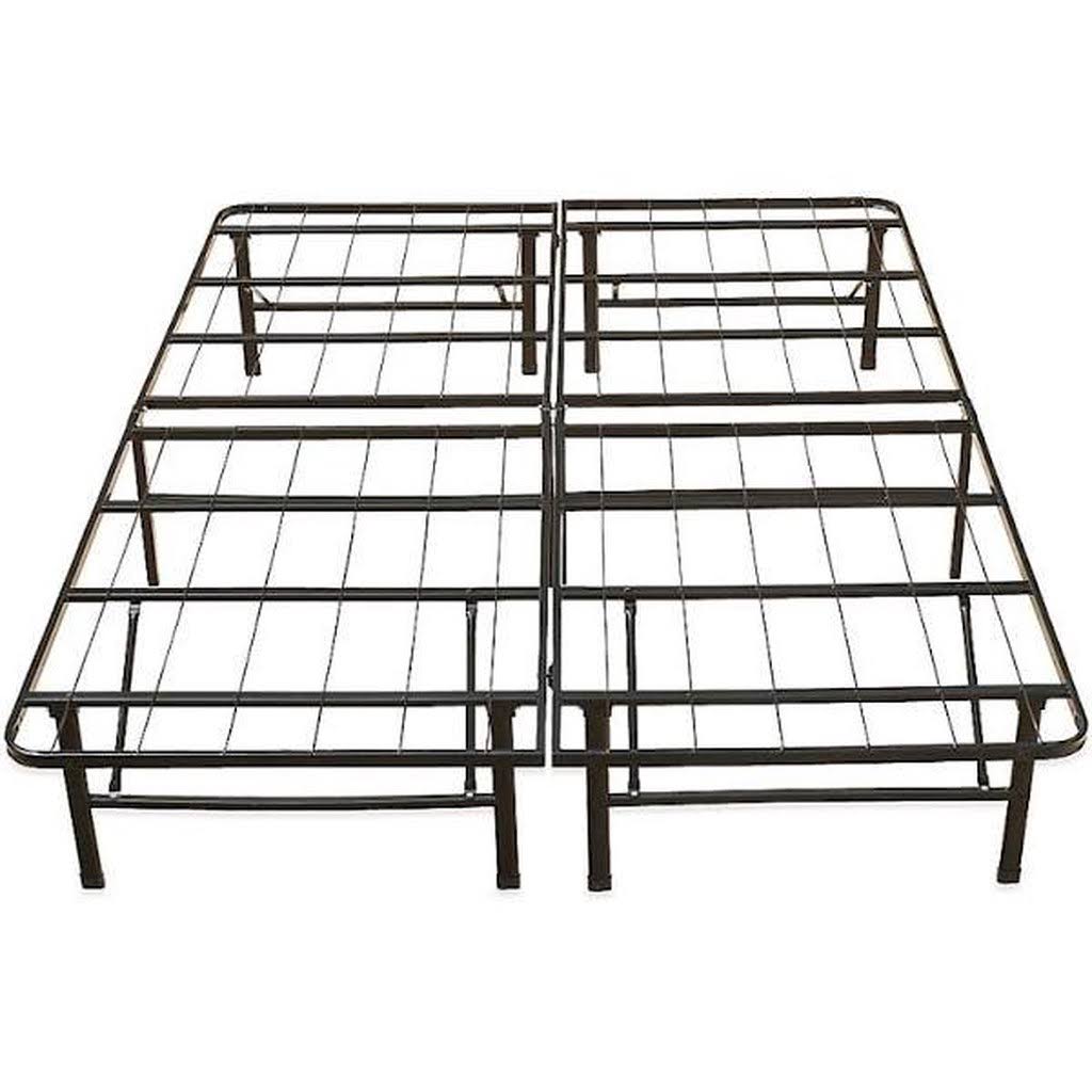 E-Rest California King Metal Platform Bed Frame Black