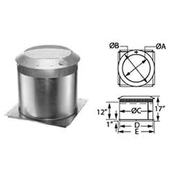 Duravent 8x22 DuraChimney II Attic Insulation Shield - 8DCA-IS