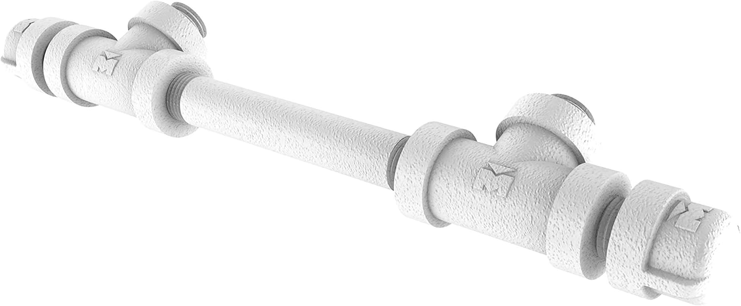 Allied Brass P-800-7-CP Pipeline Collection 7 Inch Overall Cabinet Pull, Matte White Pack of 2