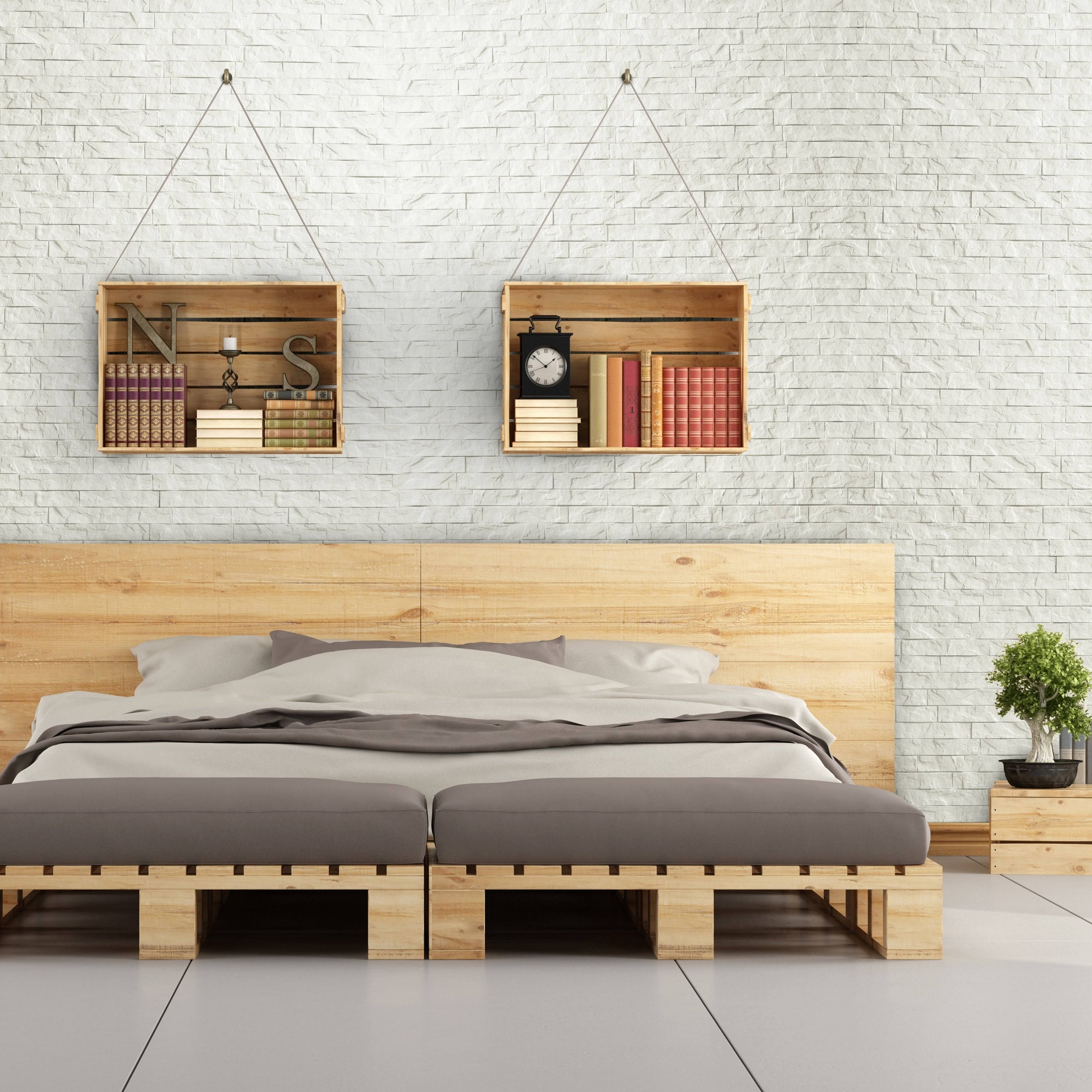 Innovera Decor by Palram Ledge Stone 24-in x 24-in Rustic Matt White Wall Panel (6-Pack) | 704527