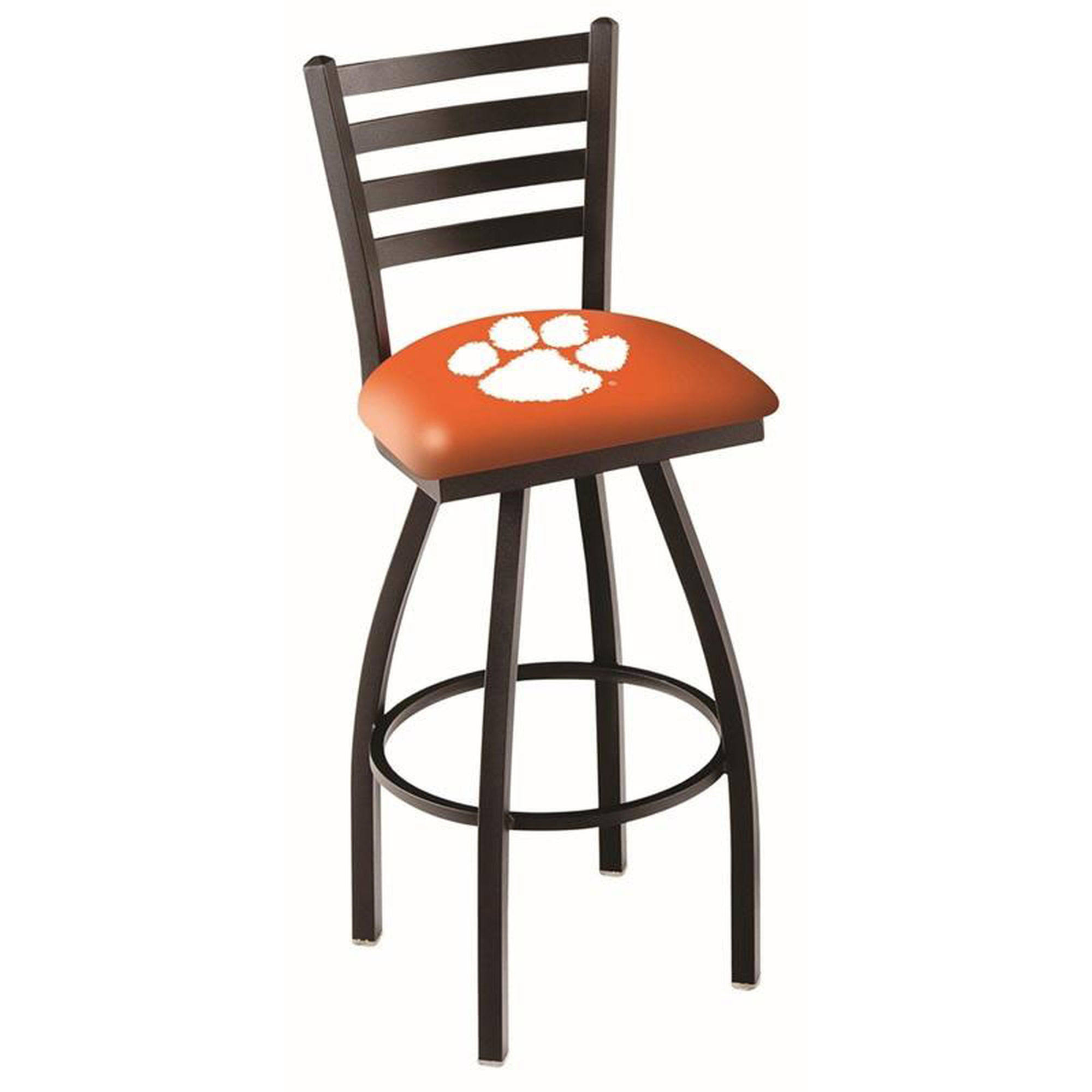 Holland Bar Stool NCAA Clemson Tigers - Swivel Stool with Ladder Back