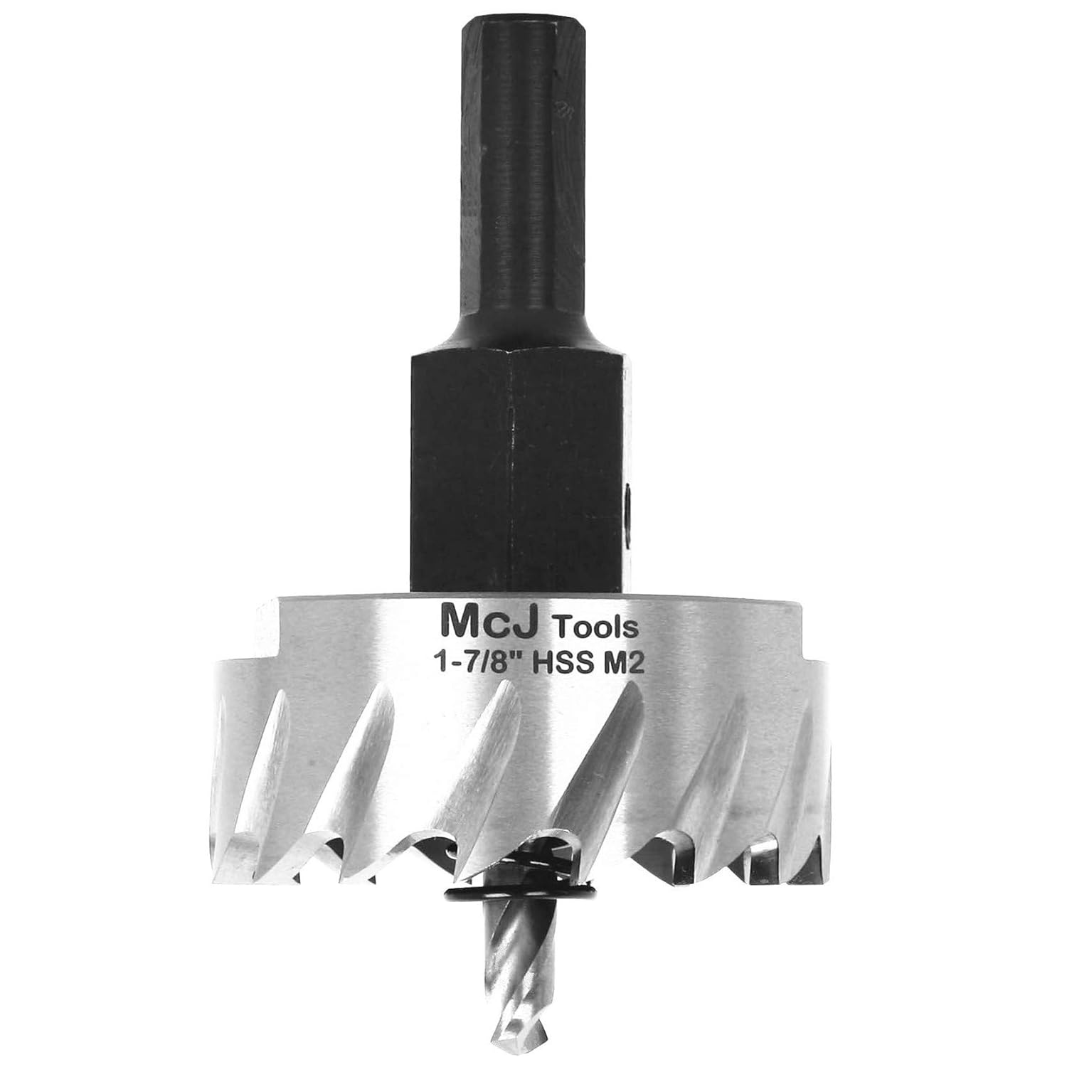 McJ Tools 1-7/8 Inch HSS M2 Drill Bit Hole Saw for Metal, Steel, Iron, Alloy, Ideal for Electricians, Plumbers, DIYs, Metal Professionals Pack of 2