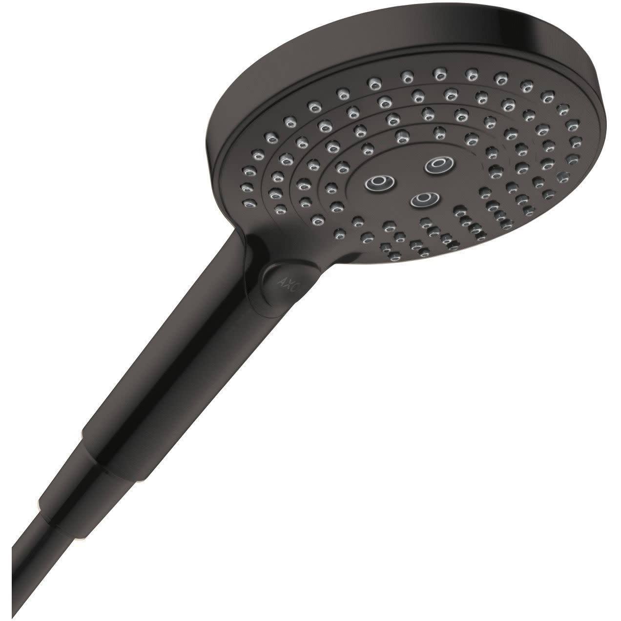Axor 26052331 120 3-Jet Handshower, 1.75 GPM in Polished Black Chrome