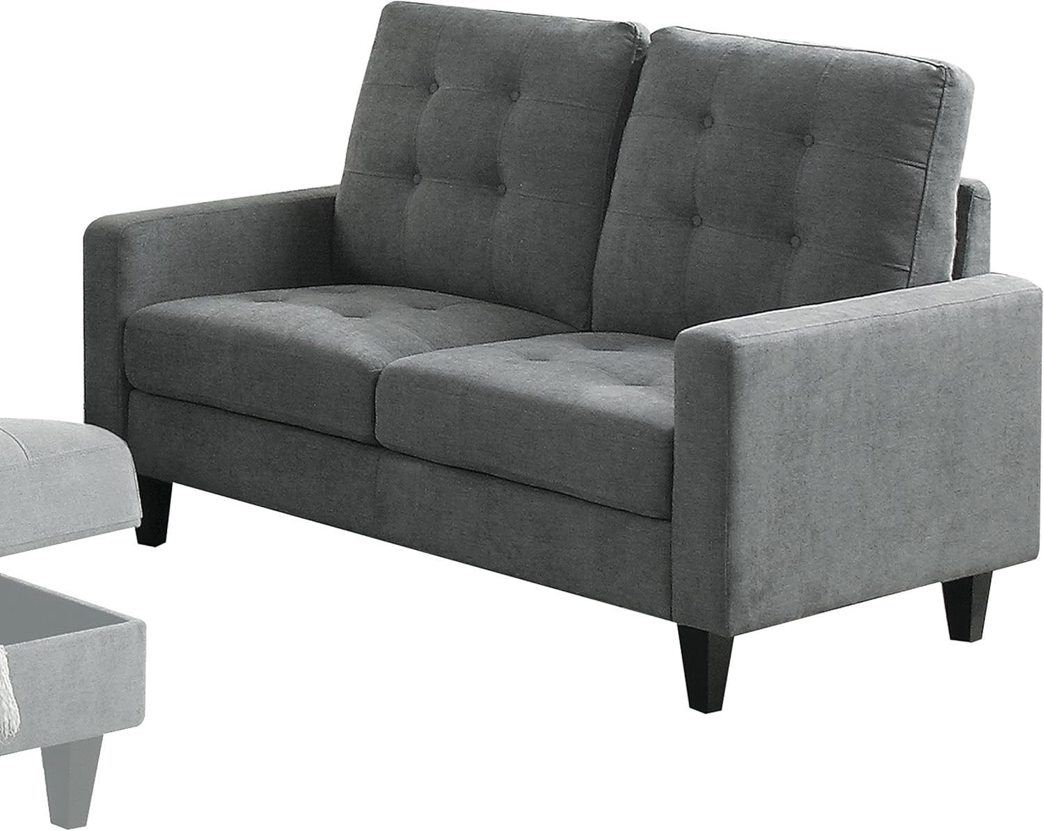 ACME Furniture 50241 Nate Loveseat, Gray