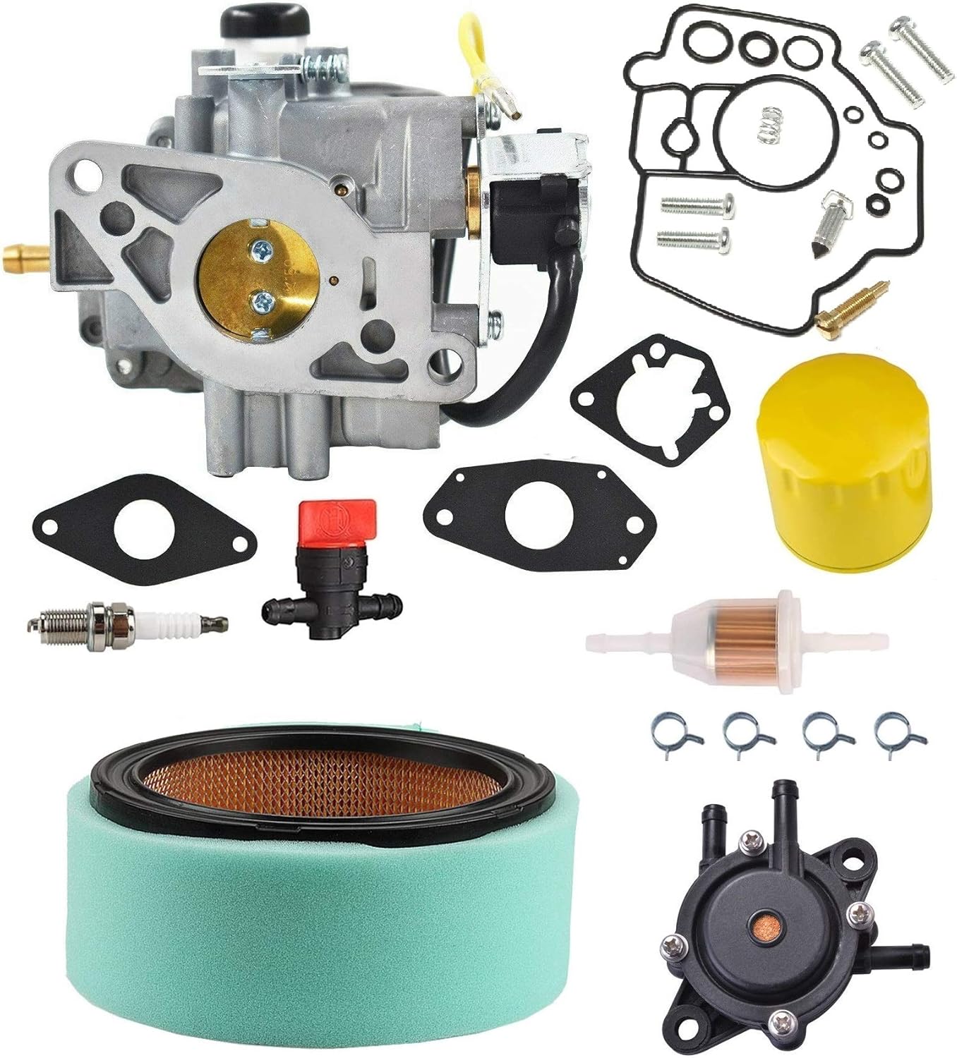 MDAIRC Carburetor Carb for Kohler CH20 CH22 CH25 CH26 CH670 CH730 740 25HP 27HP 24-853-34-S, 24-853-162-S, 24-853-93-S (Full Pack)