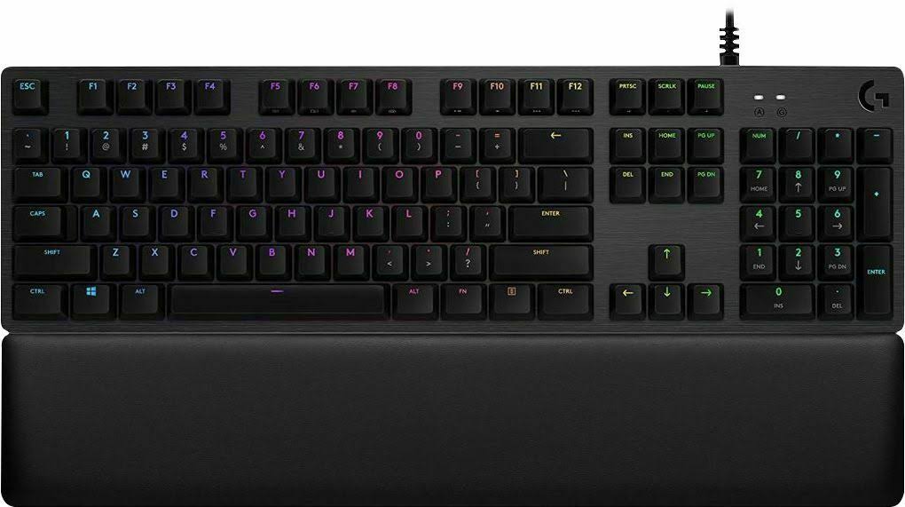 Logitech - G513 GX Red Carbon Wired Gaming Mechanical Keyboard with RGB Backl...