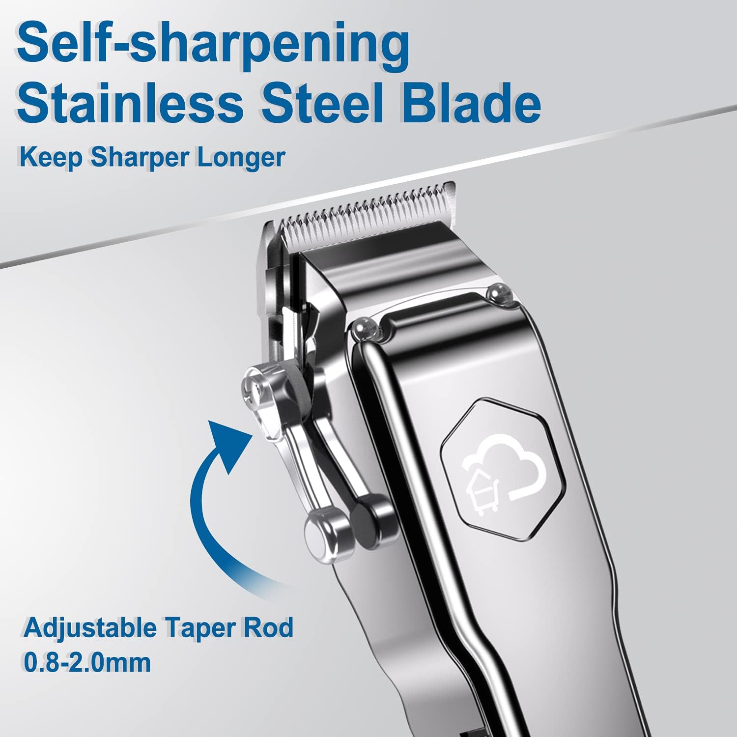 JUSTSTONE Hair Clippers for Men Professional Cordless Clippers for Hair Cutting with LED Display, Rechargeable Hair Trimmer for Men Adjustable Barbers Grooming Kit Haircut Pack of 2