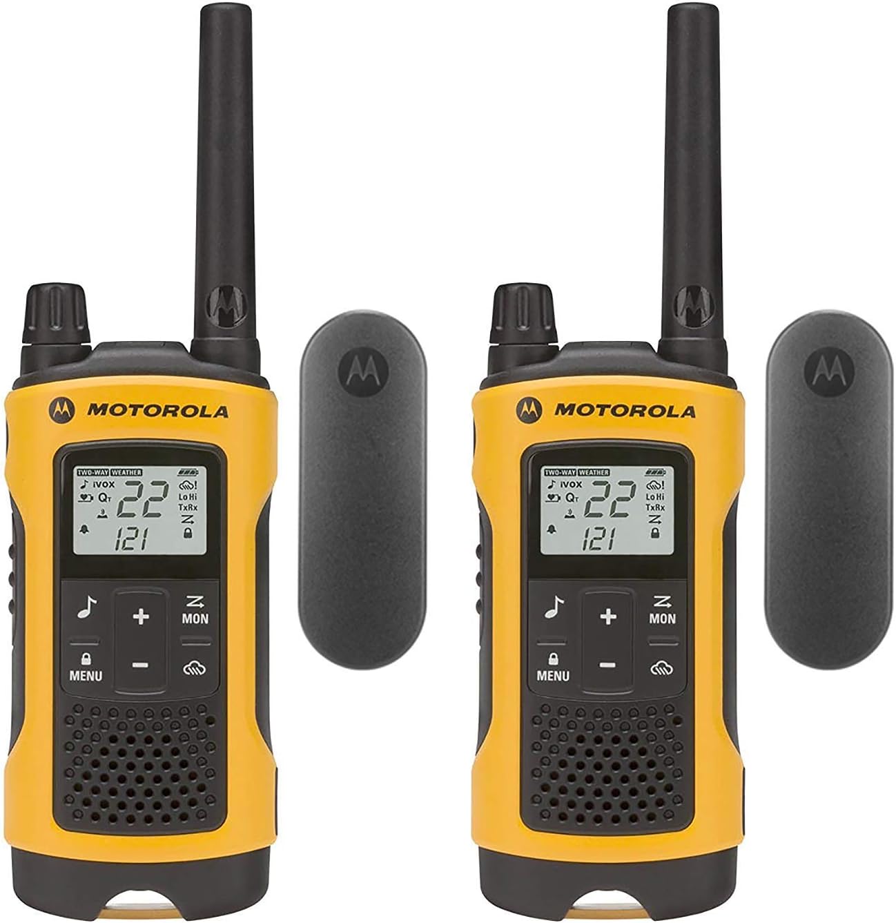 (12-Pack) Talkabout T402 Rechargeable Two-Way Radios Yellow Walkie Talkie