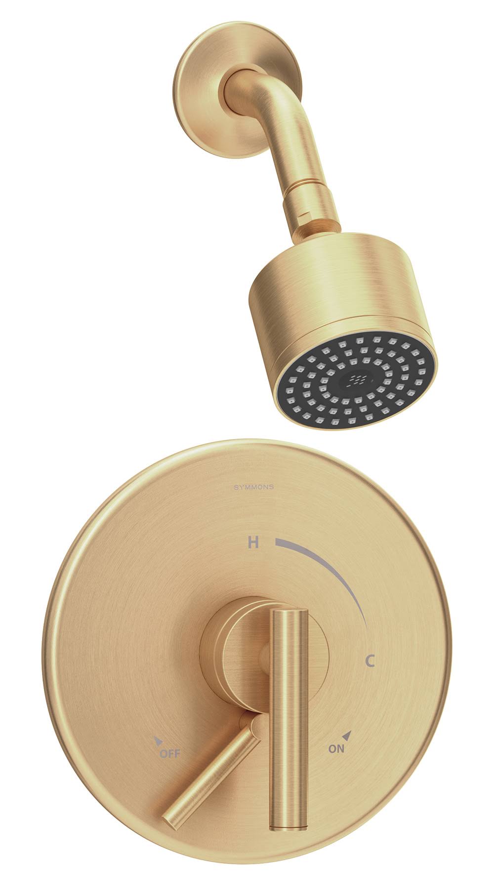 Symmons S-3501-CYL-B-1.5-TRM Dia Shower Only Trim Package with 1.5 GPM - Brushed Bronze