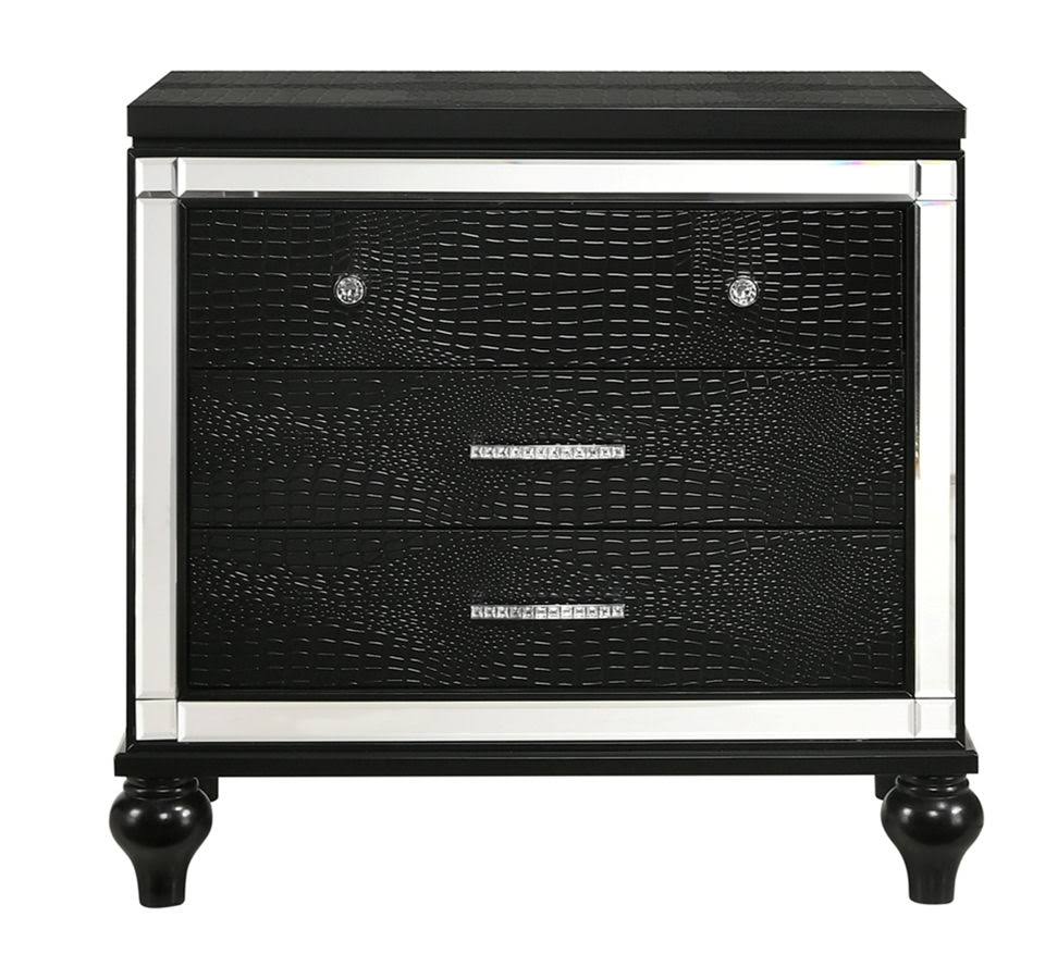Valentino Nightstand (Black) by New Classic Furniture