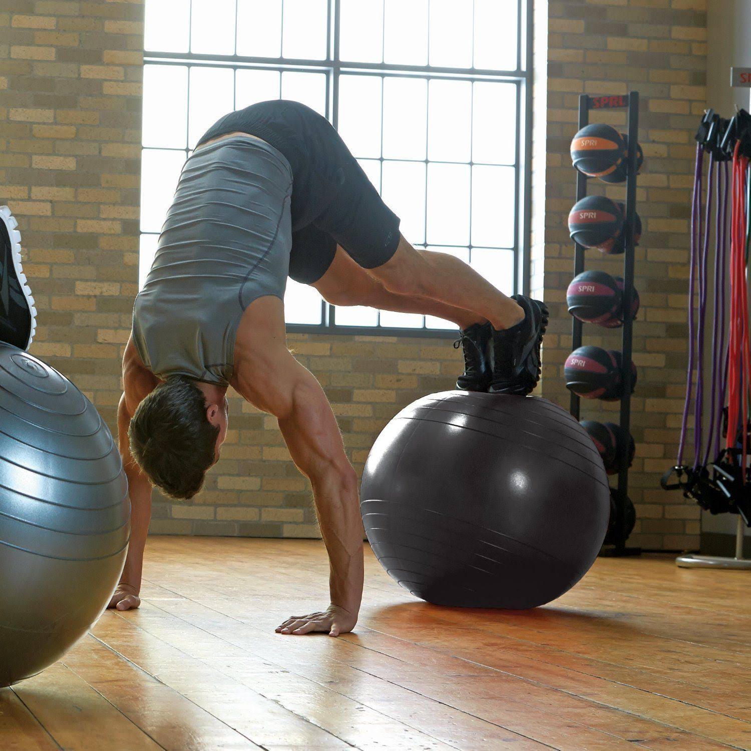 Spri Elite Black 55cm Stability Ball