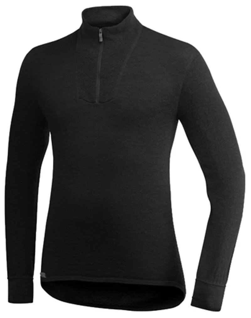Woolpower Zip Turtleneck (XS 400 g/m&sup2; - Black)