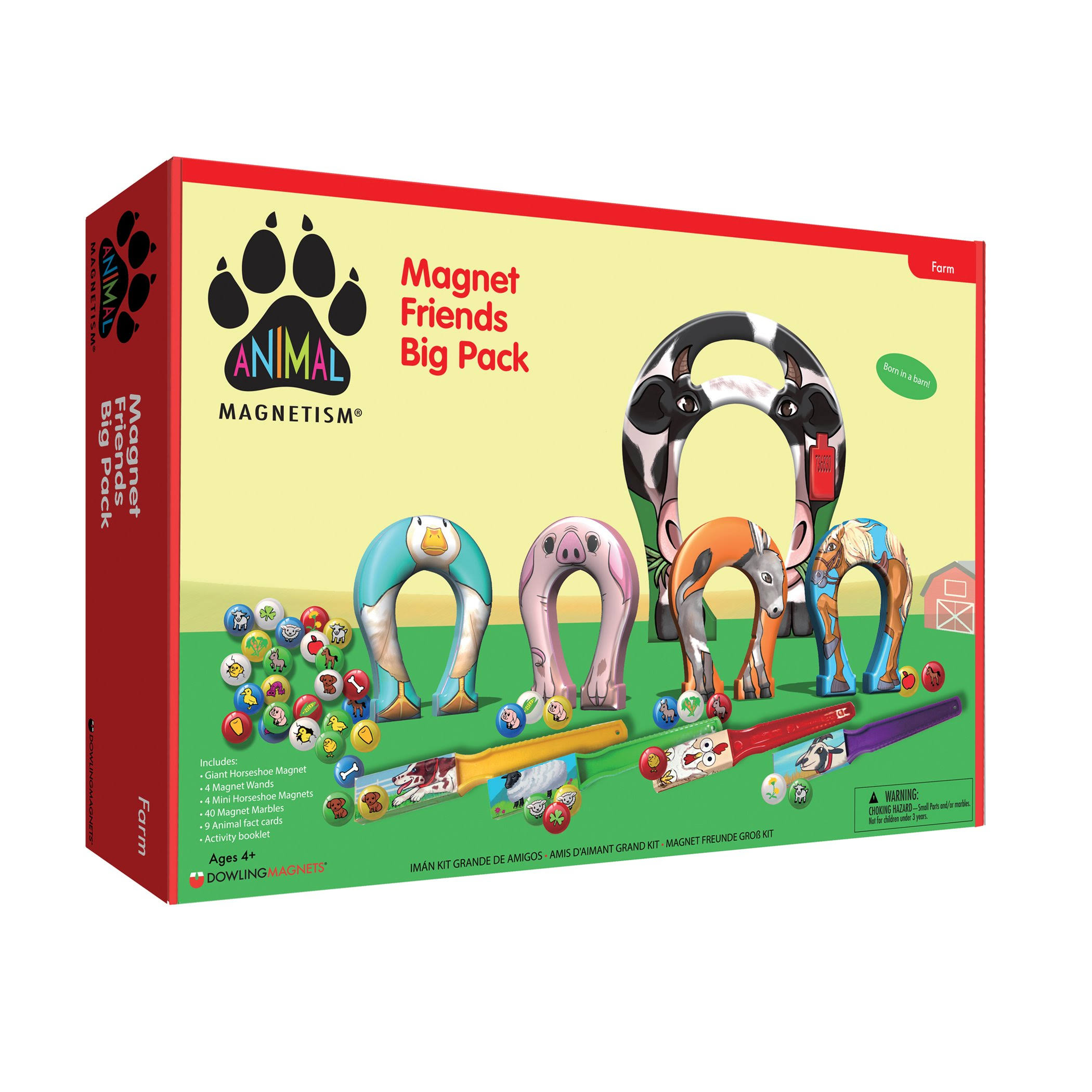 Dowling Magnets Animal Magnetism: Magnet Friends Big Pack, Farm