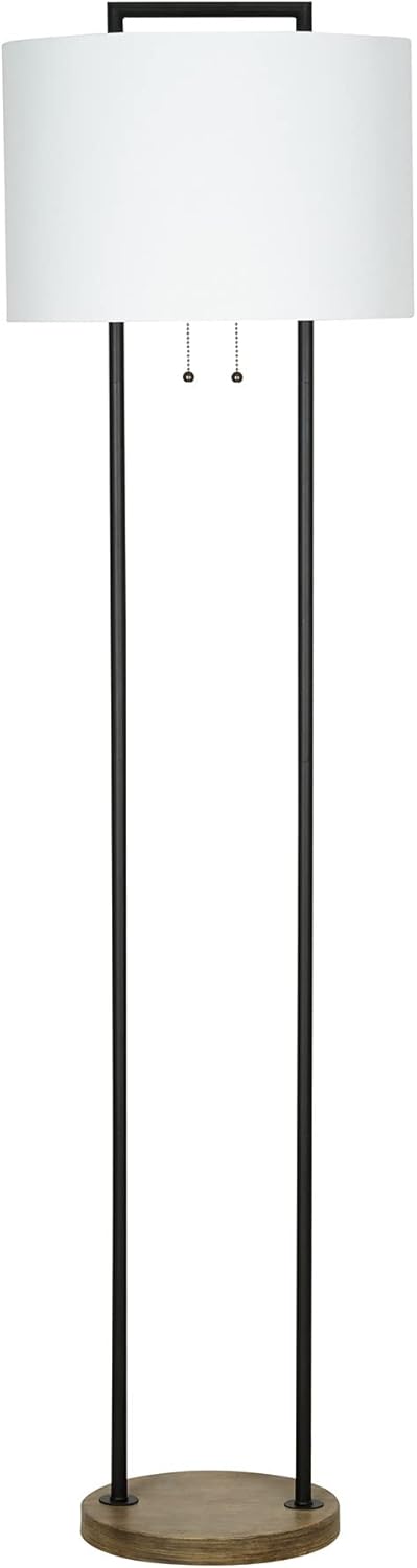 Catalina 22782-001 Transitional 2-Light Dual Pole Floor Lamp with Pull Chains, 58