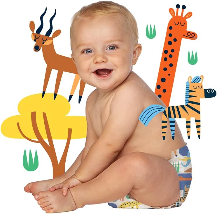 Hello Bello Baby Diapers Size 5 - Safari Pattern - 100 Coutnt (5 Packs of 20) Pack of 2