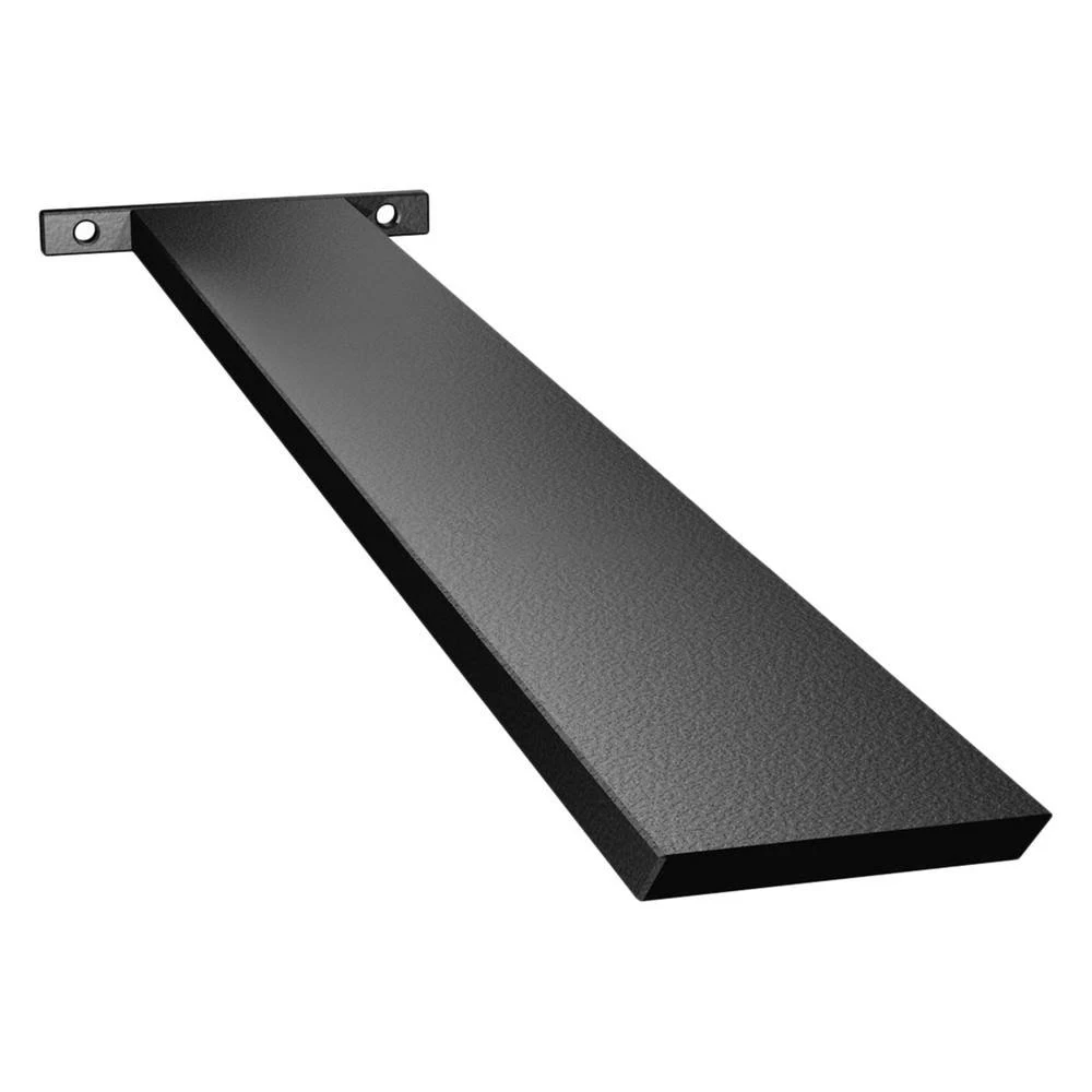 The Original Granite Bracket 14 in. Aluminum Hidden Island Support Bracket, Black
