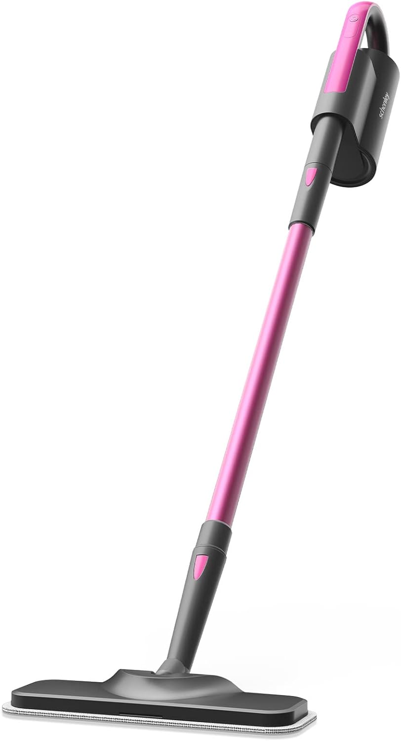Schenley Steam Mop Cleaner with Detachable Handheld Steamer for Cleaning Hardwood/Laminate Floor, Tiles, Carpet and Grout, with 7-in-1 Multi-purpose Accessories and Washable Microfiber Pads