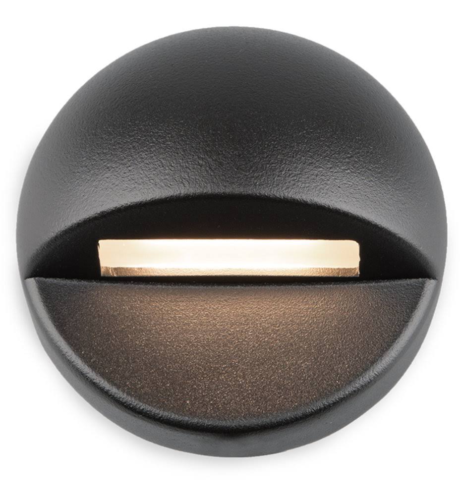 WAC Lighting LED 12V Round Deck and Patio Light Black